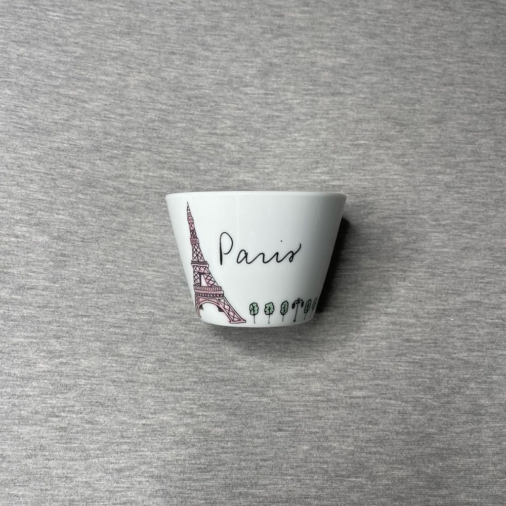 Saks Fifth Avenue Paris Decorative Porcelain Jewelry Trinket Dish Cup